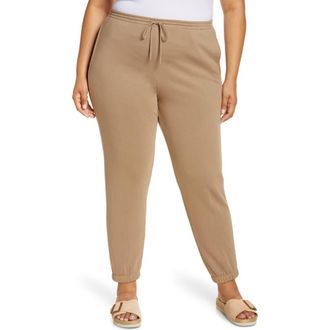 Vince Slim Fit Cotton Joggers in Dark Wheat at Nordstrom, Size 3X-Large