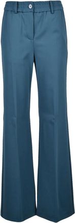 Patrizia Pepe Klassieke Wijde Broek - Dames - Wijde Broeken - Groen - M - Broeken