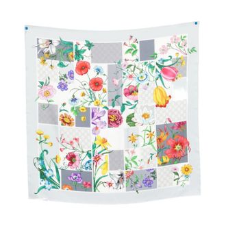Gucci Accessoires, Dames, Veelkleurig, ONE Size, Geprinte zijden foulard
