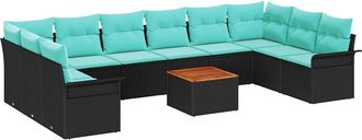 vidaXL Conjunto De Sof&aacute;s De Jard&iacute;n 11 Uds. 10-n&uacute;mero De Plazas Vidaxl