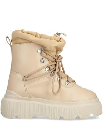 INUIKII Endurance boots - women - Leather/Fabric/Rubber/Sheep Skin/Shearling - 41 - Neutrals