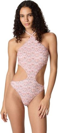 Missoni Trikini In Lam&eacute; Viscose With Foliage Motif in Multicoloured at Nordstrom, Size 40 It