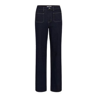 Kaffe Vaqueros rectos KCflora - Jeans - Mujer - Azul - W35 L30