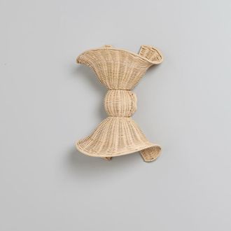 Maisons du monde Aplique de pared de rat&aacute;n con doble bombilla