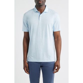 Johnnie-O Starnes Heathered Cotton Blend Polo in Zen at Nordstrom, Size Xx-Large