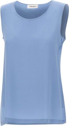 KANGRA Tops, Dames, Blauw, M, Zijden Top