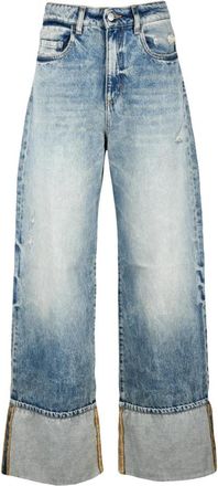 Icon Denim Los Angeles Dames, Jeans, Blauw, Maat: W30 Katoen
