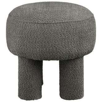 Moloo Puf de tela de chenilla color carb&oacute;n &oslash;43 cm