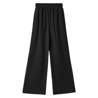 Ga&euml;lle Paris Broeken, Dames, Zwart, XS, Katoen, Pantalone In Felpa Straight