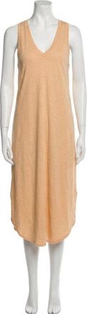 Z Supply Reverie Slub Dress In Orange Cream