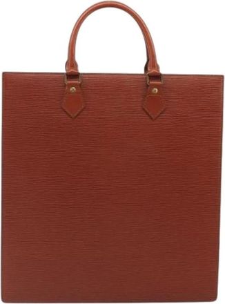 Louis Vuitton Pre-owned Tote Bag - Dames - Vintage Shopper - Bruin - ONE Size - Leer - Vintage