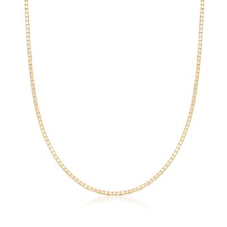 Ross-Simons 1.4mm 14kt Yellow Gold Box-Chain Necklace
