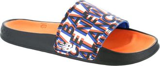 New Balance Mens Fresh Foam 200 V1 Slide Sandal, Black/Vibrant Orange/Serene Blue, 10.5 UK