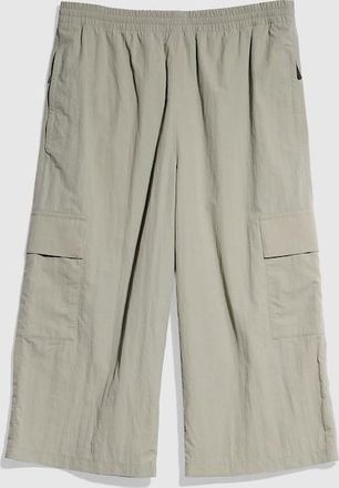 Gucci Nylon Cargo Pants With Wrinkle Effect, Size 42, Green, Ready-to-wear