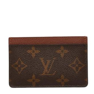 Louis Vuitton Pre-owned Wallets, female, Brown, Size: ONE SIZE Pre-owned Vintage Card Case