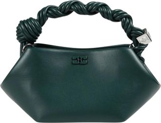 Ganni Mini Bou Bag - Dames - Tassen - Groen - Maat: ONE Size Leer