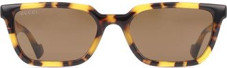 Gucci GG1539S 005 Mens Sunglasses Tortoiseshell Size 55
