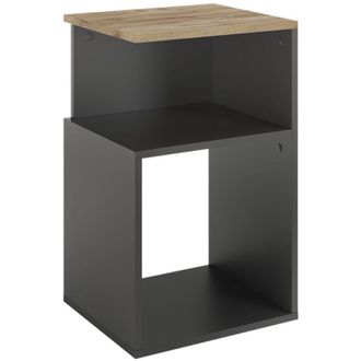 Vicco Mesilla De Noche Elios, Antracita/roble Dorado, 40 X 65.3 Cm, Vicco