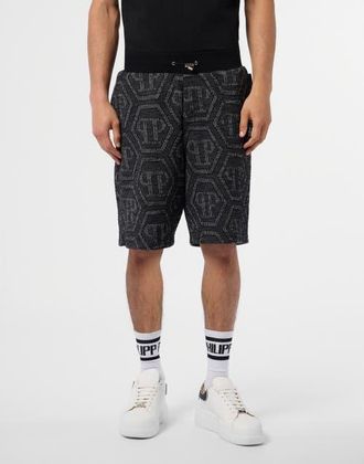 Philipp Plein Jacquard Shorts Monogram Men in Black at Nordstrom, Size Xx-Large