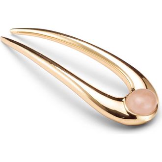Lelet NY Frankie Stone Mini French Pin in Rose Quartz at Nordstrom