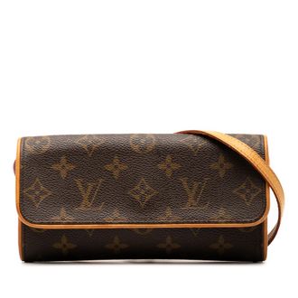 Louis Vuitton Tweedelige Monogram Pochette Twin Pm tweedehands