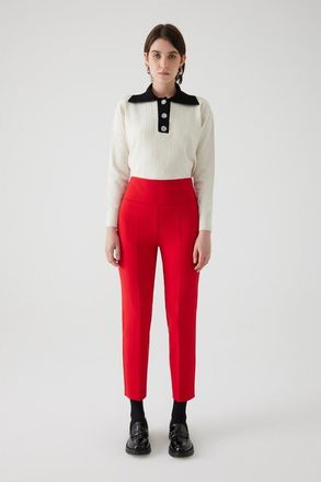 Exquise High Carrot Fit Pants in Red at Nordstrom, Size X-Small