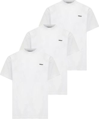 AMBUSH Witte Logo Crewneck T-shirts - Dames - T-shirts - Wit - XS - Tops