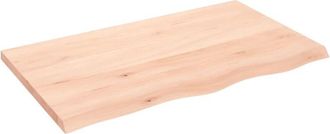 vidaXL Bathroom Countertop 100x60x(2-4) cm Untreated Solid Wood Vidaxl