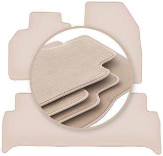 OEM Alfombrillas Beige Premium Para Renault Grand Scenic Iii Monovolumen 2009-2016