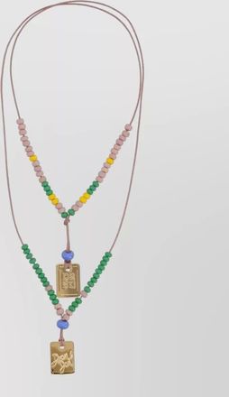 Dsquared2 logo-plaque necklace