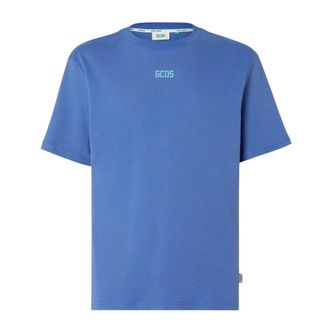 GCDS Gcds, Heren, Tops, Blauw, Maat: XS Katoen