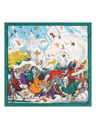 Burberry Printed Silk Foulard-Donna