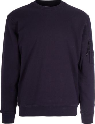 C.P. Company Total Eclipse Diagonal Raised Fleece Crewneck Sweatshirt