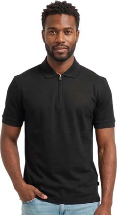 HUGO BOSS Black Shirt Collar Polos