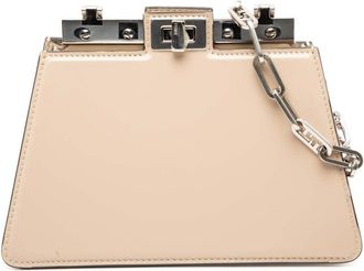 Fendi Pre-owned Fendi Small Leather Peekaboo Cut Chain Shoulder Bag Ladies QL0Q1GYIGUCI7PP1