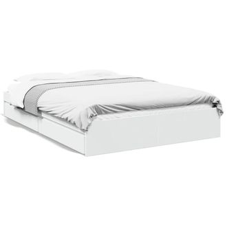 Berkfield Home Bed Frame with Drawers without Mattress White 160x200 cm