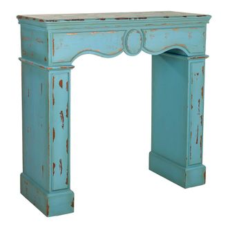 Wanderlust Deco Wanderlust Deco - Marco De Chimenea De Madera Azul 100x40x100