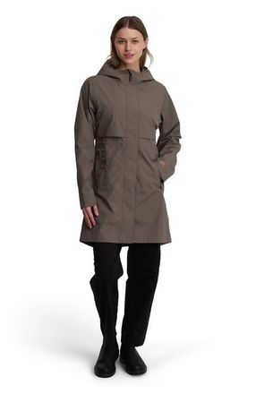 tentree Nimbus Long Rain Jacket in Timber at Nordstrom, Size X-Large