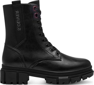 s.Oliver Zwarte Gesloten Booties Enkellaarzen Vrouwen - Dames - Veterlaarzen - Zwart - 37 EU - Schoenen