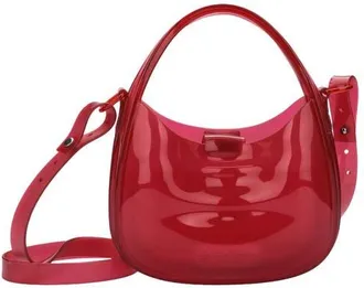 Melissa Mirror Crossbody Bag in Transparent Red at Nordstrom