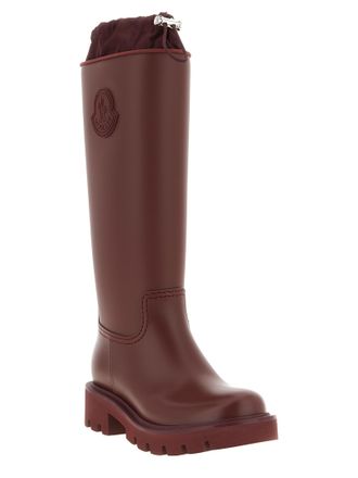 Moncler Kickstream High Boot - Burgundy
