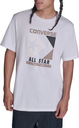 Converse Timeless Boxed Chevron T-Shirt in White 10A at Nordstrom, Size X-Large