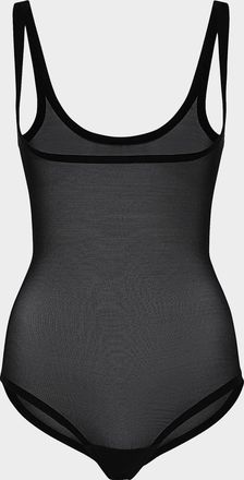 Wolford Form-Fitting Sheer Tulle Bodysuit