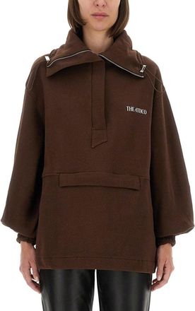 The Attico Oversized Blouson With High Collar