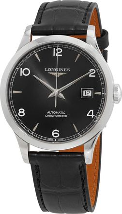Longines Pre-owned Longines Record Automatic Black Dial Mens Watch L2.820.4.56.2