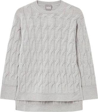 Max Mara Dames, Truien, Grijs, Maat: XS Wol