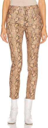 Frame Denim Le Hi Skinny Coated Jeans In Python