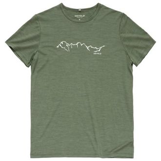Devold Active Skyline Tee Merinoshirt f&uuml;r Herren | oliv