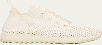 Jimmy Choo London Veles Crochet-Knit Low-Top Trainers