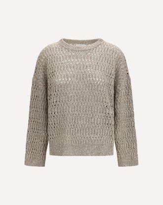 Brunello Cucinelli Openwork Sweater Female XL